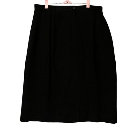 Amanda Smith Women's Plus Size 18 Black Long Evening Skirt Formal - Picture 1 of 6